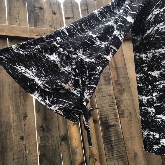 Sejour Black Long Sleeve Top Blouse Nordstrom - Picture 7 of 8